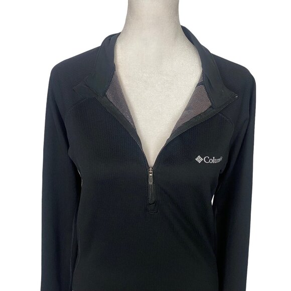 COLUMBIA Women High Neck Top Size S Black Omni Heat Pullover Long Sleeve 15-10 - Picture 7 of 16